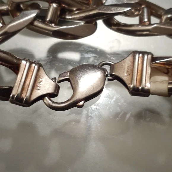 STERLING SILVER MARNIER ANCHOR LINK BRACELET 8" NWT